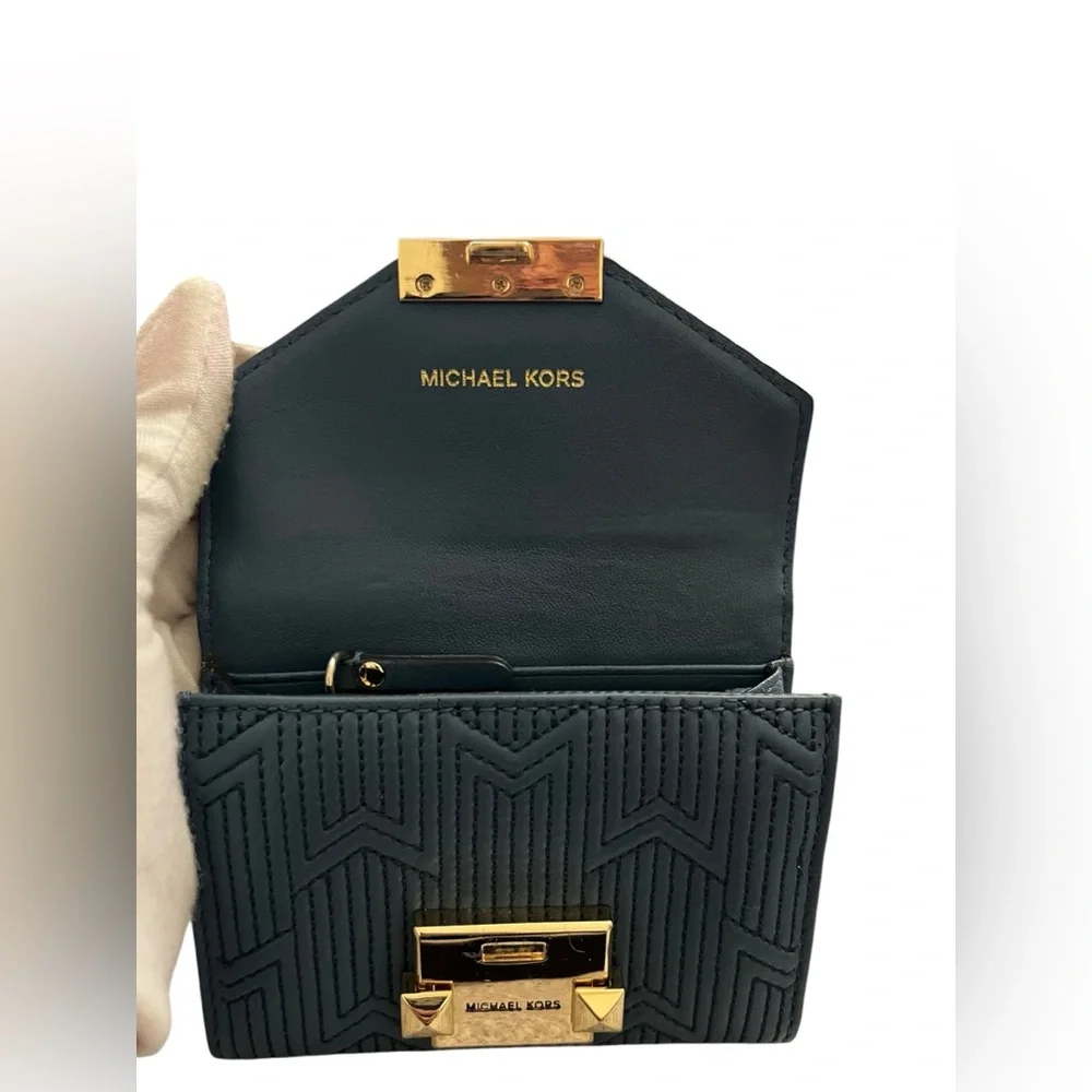 Michael Kors Whitney Small Quilted‎ Leather Wallet & Slim Card Case Set